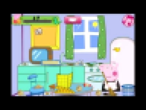 Смотреть Свинка Пеппа мультик игра для девочеки Уборка в комнате / See Peppa Pig cartoon 