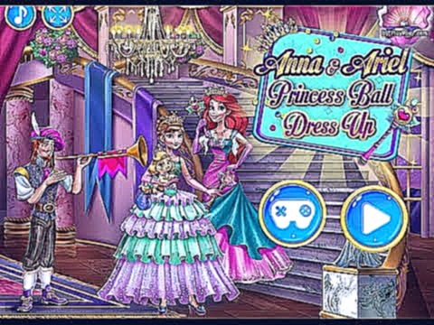 NEW мультики для девочек про принцесс—Одеваем с Максом принцесс Анну и Эльзу—Игры для детей 