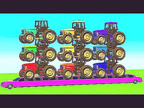 Мультики про Машинки для детей Тракторы и Цветные Машинки Мультфильмы для детей 