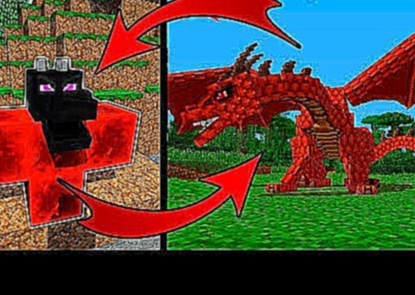 Как Вырастить Огненного Эндер Дракона в Майнкрафт ПЕ выживание мод видео мультик для детей Minecraft 
