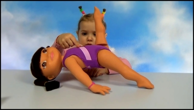 Даша Путешественница - гимнастка распаковка куклы Dora the Explorer Gimnastic do 