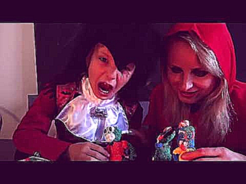 Игрушки для Халлоуина 2016 Никита и Мама Маша лепят Веселые Зомби 