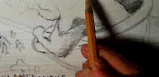 Как нарисовать Бабу Ягу в ступе простым карандашом от KONGLAMERANTUS 2014 