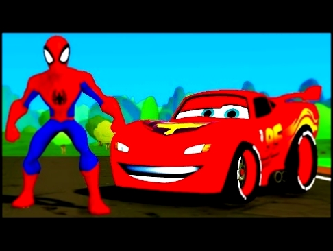 Мультик игра для детей Супергерой Человек Паук и Тачки Машинки Дисней Superhero Spiderman Fun 
