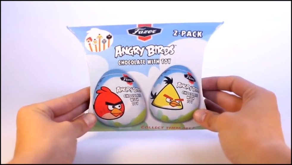 2 Шоколадных Сюрприз Яйца Злые Птички Мультфильм Игра Игрушки Angry Birds Game 