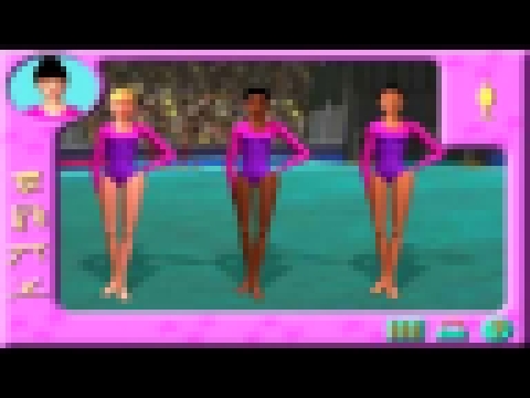 Прохождение игры Barbie "Спортивная гимнастика" Второе соревнования Барби 