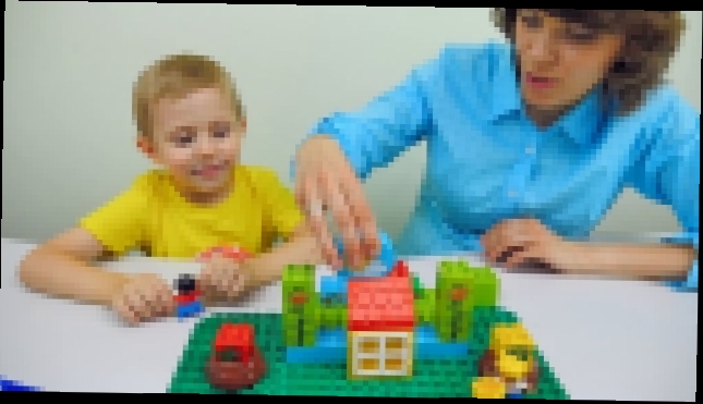 Музыкальный видеоклип Лего огород и Даник с мамой. Собираем конструктор Lego Duplo мой первый сад. Видео детям 
