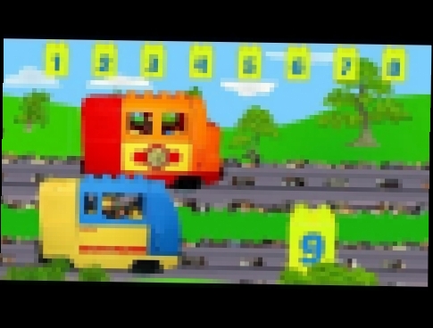 Развивающий мультфильм про поезда и паровозики. Учим цифры, английский алфавит и цвета радуги 