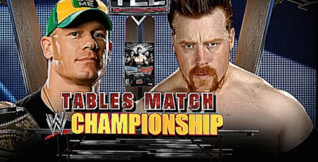 Музыкальный видеоклип Джон Сина (ч) vs Шимус, WWE TLC 2009, Матч со столами 