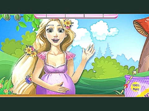 NEW Игры для детей—Беременная Рапунцель делает суши—мультик для девочек 