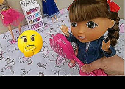 Baby doll opening present 9 . Barbie . braclet . Frozen . Anna & Elsa . Handmade  