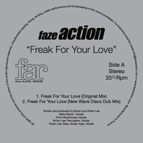 Freak for Your Love (New Wave Disco Dub) фото Faze Action